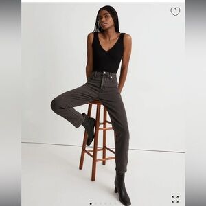 The Perfect Vintage Straight Jean Size 26 Grey/Black